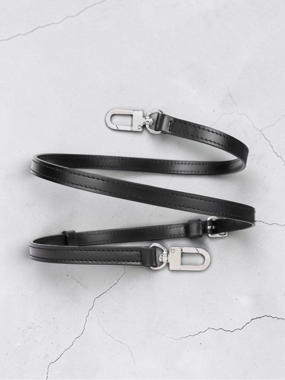 Black & Silver Pochette Replacement Crossbody Strap